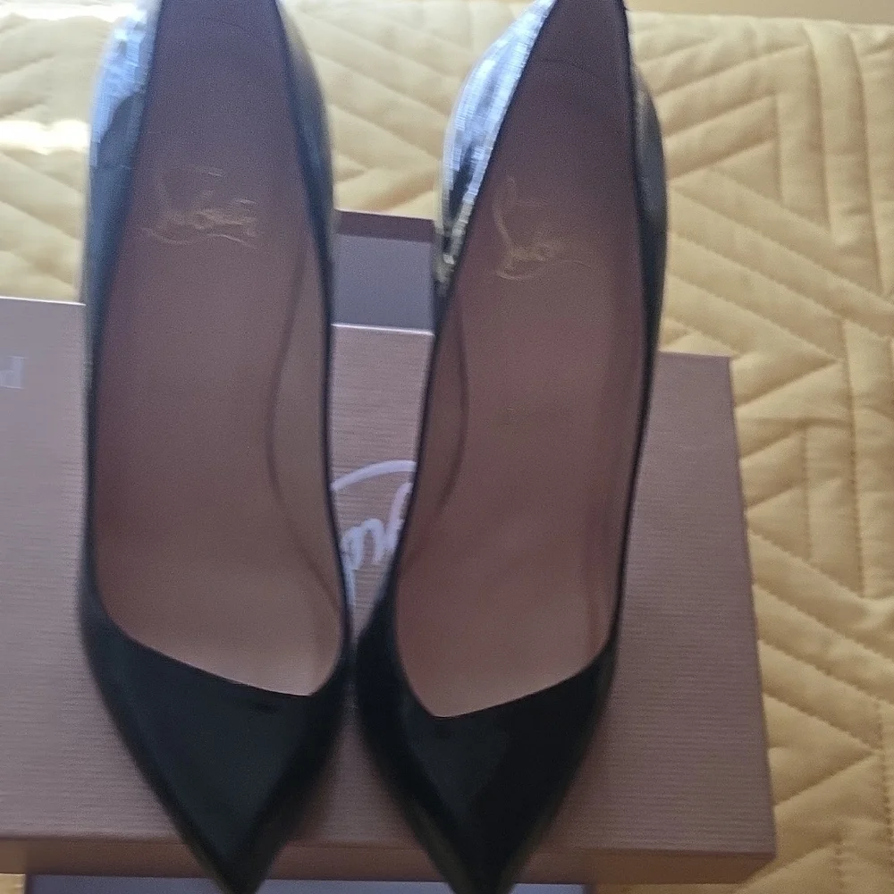 Christian Louboutin Black Patent Heels - Picture 6 of 6